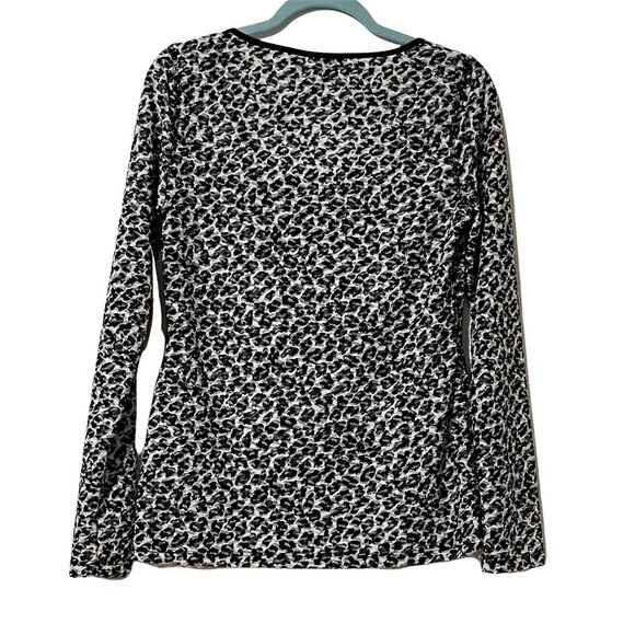 Karen Kane Womens Size M NEW WITH TAGS Leopard Print Long Sleeve Top - Picture 3 of 9